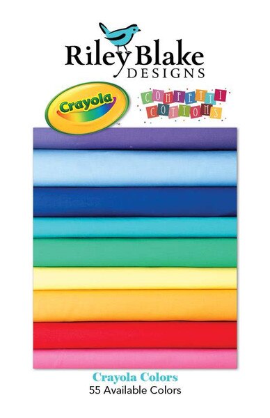 Confetti Cottons Crayola Solids Swatch Card | Riley Blake Designs